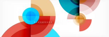 Geometrik daire arka plan, yaratıcı geometrik duvar kağıdı.