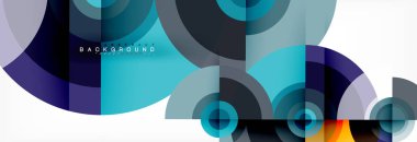 Geometrik daire arka plan, yaratıcı geometrik duvar kağıdı.