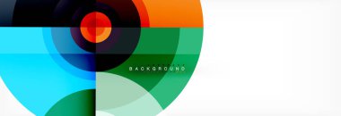 Geometrik daire arka plan, yaratıcı geometrik duvar kağıdı.