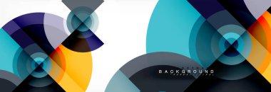 Geometrik daire arka plan, yaratıcı geometrik duvar kağıdı.