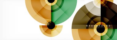 Geometrik daire arka plan, yaratıcı geometrik duvar kağıdı.