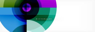 Geometrik daire arka plan, yaratıcı geometrik duvar kağıdı.