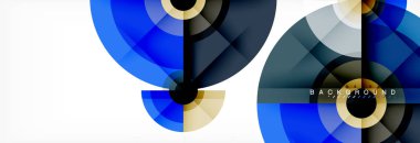 Geometrik daire arka plan, yaratıcı geometrik duvar kağıdı.