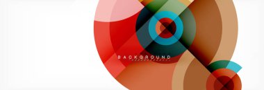 Geometrik daire arka plan, yaratıcı geometrik duvar kağıdı.