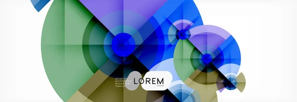 Геометричне коло абстрактний фон, творчі геометричні шпалери . — стоковий вектор