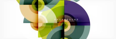 Daire modern tasarım, kapak, şablon, broşür, el ilanı için üçgen şekiller ile arka plan. Vektör