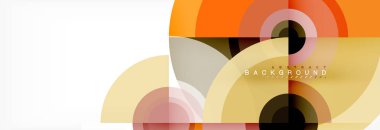 Modern tasarım, kapak, şablon, broşür, el ilanı için üçgen şekiller ile arka plan daire.