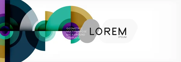 Círculo de fondo abstracto con formas triangulares para el diseño moderno, cubierta, plantilla, folleto, folleto . — Archivo Imágenes Vectoriales