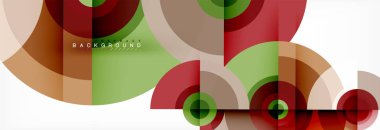 Geometrik daire arka plan, yaratıcı geometrik duvar kağıdı.