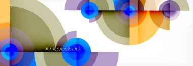 Geometrik daire arka plan, yaratıcı geometrik duvar kağıdı.