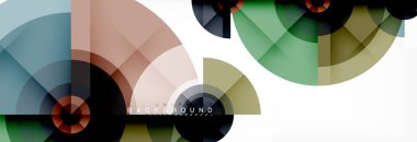 Geometrik daire arka plan, yaratıcı geometrik duvar kağıdı.