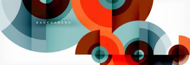 Geometrik daire arka plan, yaratıcı geometrik duvar kağıdı.