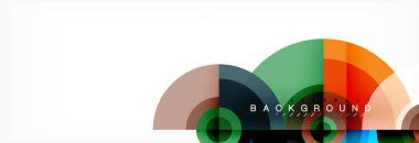 Yuvarlak daireler ve üçgenler arka plan