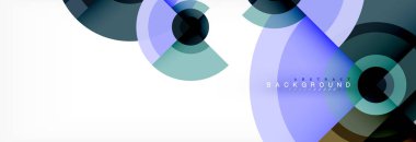 Geometrik daire arka plan, yaratıcı geometrik duvar kağıdı.