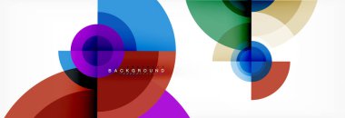 Geometrik daire arka plan, yaratıcı geometrik duvar kağıdı.