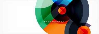 Geometrik daire arka plan, yaratıcı geometrik duvar kağıdı.