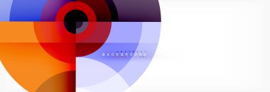 Geometrik daire arka plan, yaratıcı geometrik duvar kağıdı.