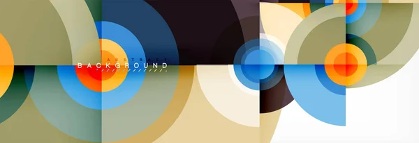 Cirkel abstrakt bakgrund med triangulära former för omslaget, broschyr, Mall, modern design, flyer. — Stock vektor