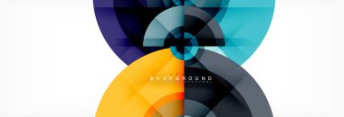 Geometrik daire arka plan, yaratıcı geometrik duvar kağıdı.