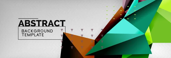 Dreiecke Hintergrund Techno Vorlage Vektorillustration — Stockvektor