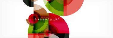 Dairesel vektör arka plan, geometrik tarzı