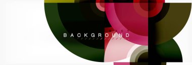 Dairesel vektör arka plan, geometrik tarzı