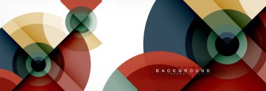 Geometrik daire arka plan, yaratıcı geometrik duvar kağıdı.