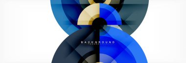 Geometrik daire arka plan, yaratıcı geometrik duvar kağıdı.