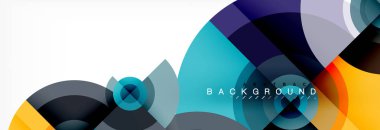 Geometrik daire arka plan, yaratıcı geometrik duvar kağıdı.