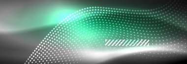 Soyut dalga koyu, parlak hareket üzerinde parlayan, Noel ve yeni yıl alan ışık sihirli. Techno arka plan