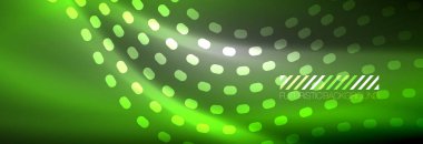 Soyut dalga koyu, parlak hareket üzerinde parlayan, Noel ve yeni yıl alan ışık sihirli. Techno arka plan