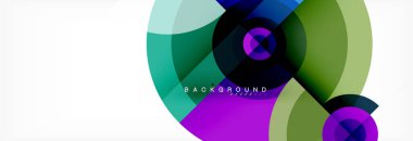 Geometrik daire arka plan, yaratıcı geometrik duvar kağıdı.