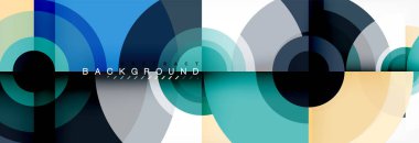 Modern tasarım, kapak, şablon, broşür, el ilanı için üçgen şekiller ile arka plan daire.