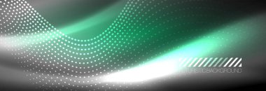 Soyut mavi parçacıkları dalga koyu, parlak hareket üzerinde parlayan, Noel ve yeni yıl alan ışık sihirli. Vektör techno arka plan