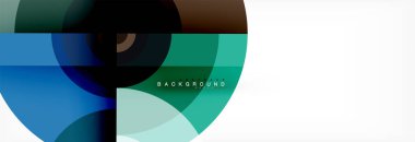 Geometrik daire arka plan, yaratıcı geometrik duvar kağıdı.