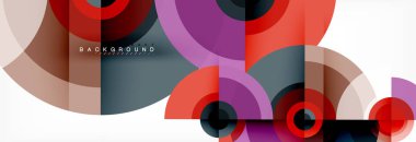 Geometrik daire arka plan, yaratıcı geometrik duvar kağıdı.