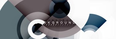 Modern tasarım, kapak, şablon, broşür, el ilanı için üçgen şekiller ile arka plan daire.