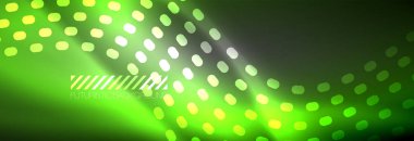 Soyut dalga koyu, parlak hareket üzerinde parlayan, Noel ve yeni yıl alan ışık sihirli. Techno arka plan