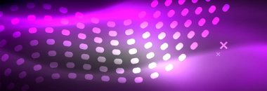 Soyut dalga koyu, parlak hareket üzerinde parlayan, Noel ve yeni yıl alan ışık sihirli. Techno arka plan