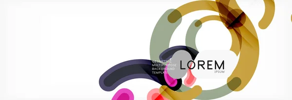 Kreisförmige Linien Design Hintergrund — Stockvektor