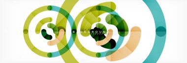 Doğrusal tasarım daire arka plan