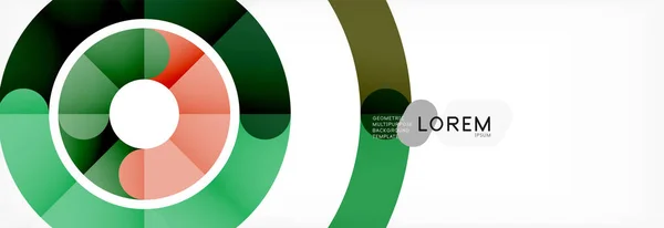 Ronde lineaire cirkel vormen achtergrond — Stockvector