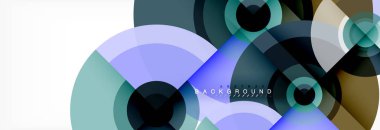 Geometrik daire arka plan, yaratıcı geometrik duvar kağıdı.