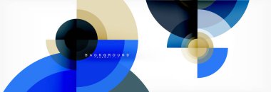 Geometrik daire arka plan, yaratıcı geometrik duvar kağıdı.