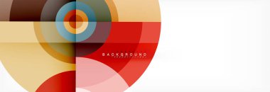 Geometrik daire arka plan, yaratıcı geometrik duvar kağıdı.