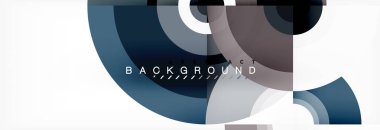 Modern tasarım, kapak, şablon, broşür, el ilanı için üçgen şekiller ile arka plan daire.