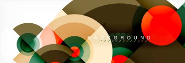 Daire geometrik kompozisyon arka plan tasarımı, kapak, şablon, broşür, el ilanı.