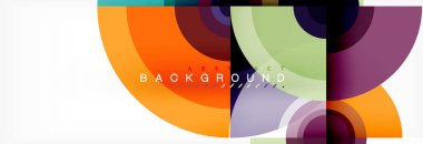 Daire geometrik kompozisyon arka plan tasarımı, kapak, şablon, broşür, el ilanı.