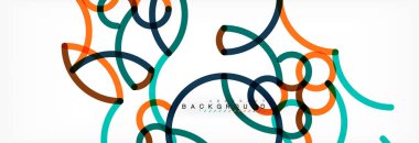 Kıvırcık satırları arka plan, renk örtüşen doğrusal doku soyut