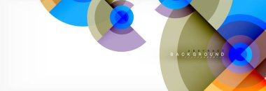 Geometrik daire arka plan, yaratıcı geometrik duvar kağıdı.